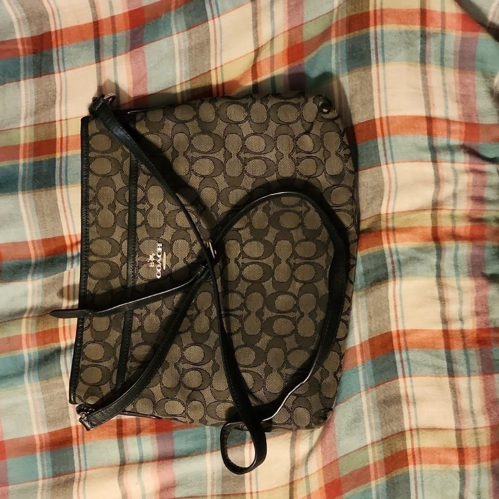 Coach handbag black and grey